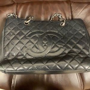 Black Chanel bag gently used